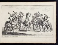 Picture 16 of 39 from Das grosse Carrosel und prächtige Ring-Rännen : nebst dem was sonsten fürtrefliches zu sehen war, alss ... Carl der eÿlffte, die Regierung seines vaterlichen Erb-Königreichs anno M.DC.LXXII. den XVIII.den Decembris ln seiner königlichen Residentz zu Stockholm antratt (1685), leaf 76