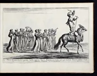 Picture 18 of 39 from Das grosse Carrosel und prächtige Ring-Rännen : nebst dem was sonsten fürtrefliches zu sehen war, alss ... Carl der eÿlffte, die Regierung seines vaterlichen Erb-Königreichs anno M.DC.LXXII. den XVIII.den Decembris ln seiner königlichen Residentz zu Stockholm antratt (1685), leaf 88