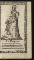 Picture 36 of 58 from Recueil de la diuersité des habits, : qui sont de present en vsage, tant es pays d'Europe. Asie, Affrique & Isles sauuages, le tout fait apres le naturel (1567), leaf 84