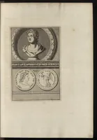 An illustration from Constantii Landi, Complani comitis, Selectiorvm nvmismatvm praecipve Romanorvm expositiones : elegantibus nummorum ectypis, & indicibus necessariis instructae (1695)