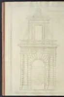 An illustration from Della trasportatione dell'obelisco vaticano et delle fabriche di nostro signore papa Sisto V, fatte dal cavallier Domenico Fontana, architetto di Sva Santita, libro primo (1590)