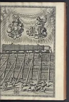 An illustration from Della trasportatione dell'obelisco vaticano et delle fabriche di nostro signore papa Sisto V, fatte dal cavallier Domenico Fontana, architetto di Sva Santita, libro primo (1590)