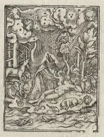 Picture 2 of 49 from Icones historiarvm Veteris Testamenti : ad viuum expressae, extremàque diligentia emendatiores factae : Gallicis in expositione homoeoteleutis, ac versuum ordinibus (qui priùs turbati, ac impares) suo numero restitutis (1547), leaf 10