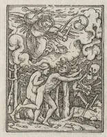Picture 3 of 49 from Icones historiarvm Veteris Testamenti : ad viuum expressae, extremàque diligentia emendatiores factae : Gallicis in expositione homoeoteleutis, ac versuum ordinibus (qui priùs turbati, ac impares) suo numero restitutis (1547), leaf 12