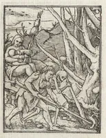 Picture 4 of 49 from Icones historiarvm Veteris Testamenti : ad viuum expressae, extremàque diligentia emendatiores factae : Gallicis in expositione homoeoteleutis, ac versuum ordinibus (qui priùs turbati, ac impares) suo numero restitutis (1547), leaf 13