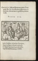 An illustration from Icones historiarvm Veteris Testamenti : ad viuum expressae, extremàque diligentia emendatiores factae : Gallicis in expositione homoeoteleutis, ac versuum ordinibus (qui priùs turbati, ac impares) suo numero restitutis (1547)