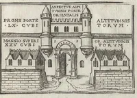An illustration from Icones historiarvm Veteris Testamenti : ad viuum expressae, extremàque diligentia emendatiores factae : Gallicis in expositione homoeoteleutis, ac versuum ordinibus (qui priùs turbati, ac impares) suo numero restitutis (1547)
