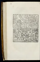 An illustration from Catalogvs annorvm et principvm siue monarcharvm mvndi geminvs : plerisqve in locis obscvrioribus illustratus & in caelebrioribus locupletatus atq[ue] à mendis, recognitione diligenti repurgatus : cum accessione multorum aliorum quae in priori aeditione non continebantur, quemadmodum suis locis toto libro uidere licebit, ab homine condito, usq[ue] in praesentem, à nato Christo, millesimum quingentesimum & quinquagesimum annum deductus & continuatus (1550)