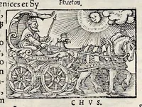 An illustration from Catalogvs annorvm et principvm siue monarcharvm mvndi geminvs : plerisqve in locis obscvrioribus illustratus & in caelebrioribus locupletatus atq[ue] à mendis, recognitione diligenti repurgatus : cum accessione multorum aliorum quae in priori aeditione non continebantur, quemadmodum suis locis toto libro uidere licebit, ab homine condito, usq[ue] in praesentem, à nato Christo, millesimum quingentesimum & quinquagesimum annum deductus & continuatus (1550)