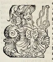 Picture 27 of 47 from Catalogvs annorvm et principvm siue monarcharvm mvndi geminvs : plerisqve in locis obscvrioribus illustratus & in caelebrioribus locupletatus atq[ue] à mendis, recognitione diligenti repurgatus : cum accessione multorum aliorum quae in priori aeditione non continebantur, quemadmodum suis locis toto libro uidere licebit, ab homine condito, usq[ue] in praesentem, à nato Christo, millesimum quingentesimum & quinquagesimum annum deductus & continuatus (1550), leaf 55