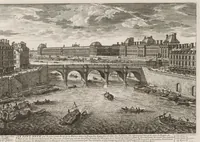 An illustration from Les places, portes, fontaines, eglises, et maisons de Paris (1670)