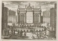 An illustration from Les places, portes, fontaines, eglises, et maisons de Paris (1670)