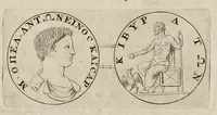 Picture 7 of 25 from Numismata imperatorum, Augustarum et Caesarum, a populis, Romanae ditionis, graecè loquentibus, ex omni modulo percussa ... (1700), leaf 140