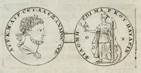 An illustration from Numismata imperatorum, Augustarum et Caesarum, a populis, Romanae ditionis, graecè loquentibus, ex omni modulo percussa ... (1700)