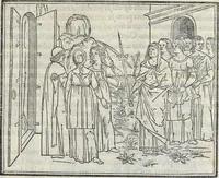 An illustration from La Hypnerotomachia di Poliphilo : cioè pvgna d'amore in sogno, dov'egli mostra, che tvtte le cose hvmane non sono altro che sogno, & doue narra molt'altre cose degne di cognitione (1545)