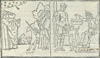 An illustration from La Hypnerotomachia di Poliphilo : cioè pvgna d'amore in sogno, dov'egli mostra, che tvtte le cose hvmane non sono altro che sogno, & doue narra molt'altre cose degne di cognitione (1545)