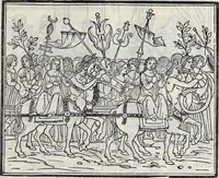 An illustration from La Hypnerotomachia di Poliphilo : cioè pvgna d'amore in sogno, dov'egli mostra, che tvtte le cose hvmane non sono altro che sogno, & doue narra molt'altre cose degne di cognitione (1545)