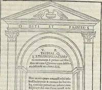 An illustration from La Hypnerotomachia di Poliphilo : cioè pvgna d'amore in sogno, dov'egli mostra, che tvtte le cose hvmane non sono altro che sogno, & doue narra molt'altre cose degne di cognitione (1545)