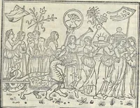 Picture 122 of 139 from La Hypnerotomachia di Poliphilo : cioè pvgna d'amore in sogno, dov'egli mostra, che tvtte le cose hvmane non sono altro che sogno, & doue narra molt'altre cose degne di cognitione (1545), leaf 350