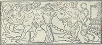 An illustration from La Hypnerotomachia di Poliphilo : cioè pvgna d'amore in sogno, dov'egli mostra, che tvtte le cose hvmane non sono altro che sogno, & doue narra molt'altre cose degne di cognitione (1545)