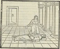 An illustration from La Hypnerotomachia di Poliphilo : cioè pvgna d'amore in sogno, dov'egli mostra, che tvtte le cose hvmane non sono altro che sogno, & doue narra molt'altre cose degne di cognitione (1545)