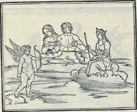 An illustration from La Hypnerotomachia di Poliphilo : cioè pvgna d'amore in sogno, dov'egli mostra, che tvtte le cose hvmane non sono altro che sogno, & doue narra molt'altre cose degne di cognitione (1545)
