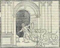 Picture 14 of 139 from La Hypnerotomachia di Poliphilo : cioè pvgna d'amore in sogno, dov'egli mostra, che tvtte le cose hvmane non sono altro che sogno, & doue narra molt'altre cose degne di cognitione (1545), leaf 65
