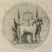An illustration from Numismata aerea imperatorum, augustarum, et caesarum, in coloniis, municilpiis, et urbibus jure latio donatis : ex omni modulo percussa : pars prima [-altera] (1695)