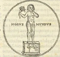 Picture 20 of 112 from Athanasii Kircheri e Soc. Iesu Obeliscus Pamphilius, hoc est, Interpretatio noua & hucusque intentata obelisci hieroglyphici quem non ita pridem ex veteri hippodromo Antonini Caracallae Caesaris, in agonale forum transtulit, integritati restituit & in Vbis Aeternae ornamentum erexit Innocentius X. Pont. Max. : in quo post varia Aegyptiacae, Chaldaicae, Hebraicae, Graecanicae antiquitatis doctrinaeque qua sacrae, qua profanae monumenta, veterum tandem theologia, hieroglyphicis inuoluta symbolis, detecta e tenebris in lucem asseritur (1650), leaf 279