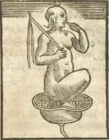 An illustration from Athanasii Kircheri e Soc. Iesu Obeliscus Pamphilius, hoc est, Interpretatio noua & hucusque intentata obelisci hieroglyphici quem non ita pridem ex veteri hippodromo Antonini Caracallae Caesaris, in agonale forum transtulit, integritati restituit & in Vbis Aeternae ornamentum erexit Innocentius X. Pont. Max. : in quo post varia Aegyptiacae, Chaldaicae, Hebraicae, Graecanicae antiquitatis doctrinaeque qua sacrae, qua profanae monumenta, veterum tandem theologia, hieroglyphicis inuoluta symbolis, detecta e tenebris in lucem asseritur (1650)