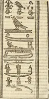 An illustration from Athanasii Kircheri e Soc. Iesu Obeliscus Pamphilius, hoc est, Interpretatio noua & hucusque intentata obelisci hieroglyphici quem non ita pridem ex veteri hippodromo Antonini Caracallae Caesaris, in agonale forum transtulit, integritati restituit & in Vbis Aeternae ornamentum erexit Innocentius X. Pont. Max. : in quo post varia Aegyptiacae, Chaldaicae, Hebraicae, Graecanicae antiquitatis doctrinaeque qua sacrae, qua profanae monumenta, veterum tandem theologia, hieroglyphicis inuoluta symbolis, detecta e tenebris in lucem asseritur (1650)