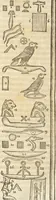 Picture 108 of 112 from Athanasii Kircheri e Soc. Iesu Obeliscus Pamphilius, hoc est, Interpretatio noua & hucusque intentata obelisci hieroglyphici quem non ita pridem ex veteri hippodromo Antonini Caracallae Caesaris, in agonale forum transtulit, integritati restituit & in Vbis Aeternae ornamentum erexit Innocentius X. Pont. Max. : in quo post varia Aegyptiacae, Chaldaicae, Hebraicae, Graecanicae antiquitatis doctrinaeque qua sacrae, qua profanae monumenta, veterum tandem theologia, hieroglyphicis inuoluta symbolis, detecta e tenebris in lucem asseritur (1650), leaf 627