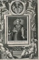 An illustration from Fuggerorum et Fuggerarum : quae in familia natae, quaèue in familiam transierunt, quot extant aere expressae imagines (1618)