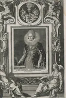 An illustration from Fuggerorum et Fuggerarum : quae in familia natae, quaèue in familiam transierunt, quot extant aere expressae imagines (1618)