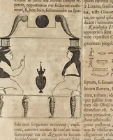 Picture 17 of 20 from Athanasii Kircheri è Societ. Jesu, Sphinx mystagoga, sive, Diatribe hieroglyphica : qua mumiae, ex Memphiticis pyramidum adytis erutae, & non ita pridem in Galliam transmissae, juxta veterum hieromystarum mentem, intentionemque, plena fide & exacta exhibetur interpretatio : ad inclytos, abstrusiorumque cognitionum peritia instructissimos Galliae philologos directa (1676), leaf 82
