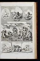 An illustration from Iconologia deorum, oder, Abbildung der Götter : welche von den Alten verehret worden : aus den welt-berühmtesten Antichen der Griechischen und Römischen Statuen : auch in Marmel, Porfido-Stein, Metall, Agat, Onyx, Sardonich und andren Edelsteinen befindlichen Bildereyen, sorgfältig abgesehen ... (1680)