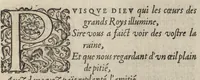 An illustration from Bref et sommaire recueil de ce qui a esté faict, & de l'ordre tenüe à la ioyeuse & triumphante entree de tres-puissant, tres-magnanime & tres-chrestien Prince Charles IX. de ce nom, roy de France, en sa bonne ville & cité de Paris, capitale de son royaume, le mardy sixiesme iour de mars : avec Le covronnement de tres-haute, tres-illustre & tres-excellente Princesse Madame Elizabet d'Austriche son espouse, le dimanche vingtcinquiesme ; et Entree de ladicte Dame en icelle ville ieudi XXIX. dudict mois de mars, M.D.LXXI (1572)