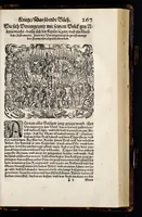 An illustration from C. Julij des Ersten Rö. Keysers, Warhafftige Beschreibunge aller namhafften fürtrefflichen Kriege ... sampt den Büchern Auli Hircij Antopij von den Schlachten, die wolgedachter Julius zu Alexandria, item in Africa vnd wider die Spanier gethan hat (1565)