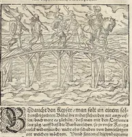 Picture 11 of 13 from C. Julij des Ersten Rö. Keysers, Warhafftige Beschreibunge aller namhafften fürtrefflichen Kriege ... sampt den Büchern Auli Hircij Antopij von den Schlachten, die wolgedachter Julius zu Alexandria, item in Africa vnd wider die Spanier gethan hat (1565), leaf 304