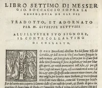 Picture 9 of 14 from Della geneologia de gli dei di m. Giovanni Boccaccio libri qvindeci : ne' quali si tratta dell'origine, & discendenza di tutti gli dei de' gentili : con la spositione, & sensi allegorici delle fauole & con la dichiaratione dell'historie appartenenti a detta materia (1564), leaf 275