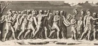 Picture 8 of 22 from L'entrée de l'empereur Sigismond a Mantoue : gravé en vingt cinq feuilles d'après une longue frise exécutée en stuc dans le Palais du T. de la même ville sur un dessin de Jules Romain (1675), leaf 22