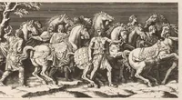 Picture 15 of 22 from L'entrée de l'empereur Sigismond a Mantoue : gravé en vingt cinq feuilles d'après une longue frise exécutée en stuc dans le Palais du T. de la même ville sur un dessin de Jules Romain (1675), leaf 36