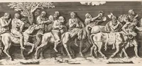 Picture 18 of 22 from L'entrée de l'empereur Sigismond a Mantoue : gravé en vingt cinq feuilles d'après une longue frise exécutée en stuc dans le Palais du T. de la même ville sur un dessin de Jules Romain (1675), leaf 44