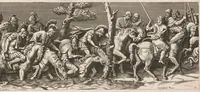 Picture 20 of 22 from L'entrée de l'empereur Sigismond a Mantoue : gravé en vingt cinq feuilles d'après une longue frise exécutée en stuc dans le Palais du T. de la même ville sur un dessin de Jules Romain (1675), leaf 48