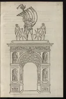 Picture 5 of 9 from C'est l'ordre qui a este tenu a la nouuelle et ioyeuse entrée, que treshault, tresexcelle[n]t, & trespuissa[n]t prince, le roy treschrestien Henry deuzieme de ce nom, à faicte en sa bonne ville & cité de Paris, capitale de son royaume, le sezieme iour de iuin M.D.XLIX (1549), leaf 38