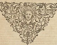 An illustration from Examen philosophiae novae, qvae veteri abrogandae opponitvr : in quo agitur de modo discendi nouo de veterum autoritate, de magia Paracelsi ex Crollio, de philosophia viuente ex Seuerino per Johannem Hartmannum, de philosophia harmonica magica Fraternitatis de Rosea Cruce (1615)