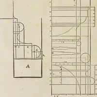 An illustration from Reigle generalle d'architectvre des cinq manieres de colonnes : à sçauoir, tuscane, dorique, ionique, corinthe, & cõposite : & enrichi de plusieurs autres, à exemple de l'antique (1568)