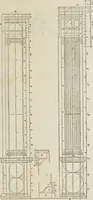 An illustration from Reigle generalle d'architectvre des cinq manieres de colonnes : à sçauoir, tuscane, dorique, ionique, corinthe, & cõposite : & enrichi de plusieurs autres, à exemple de l'antique (1568)