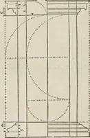An illustration from Reigle generalle d'architectvre des cinq manieres de colonnes : à sçauoir, tuscane, dorique, ionique, corinthe, & cõposite : & enrichi de plusieurs autres, à exemple de l'antique (1568)