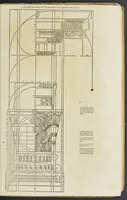 An illustration from Reigle generalle d'architectvre des cinq manieres de colonnes : à sçauoir, tuscane, dorique, ionique, corinthe, & cõposite : & enrichi de plusieurs autres, à exemple de l'antique (1568)